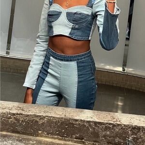 Fashion Nova Matching Denim Set